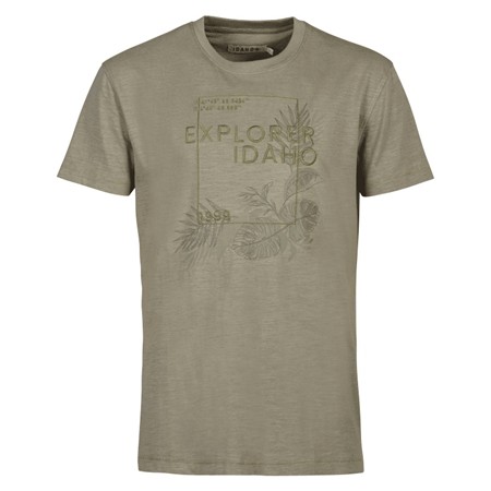 T-Shirt Korte Mouwen Mannen Idaho Jungle - Kaki