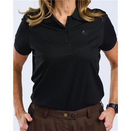 T-SHIRT KORTE MOUWEN VROUW PINEWOOD RAMSEY POLO - NOIR