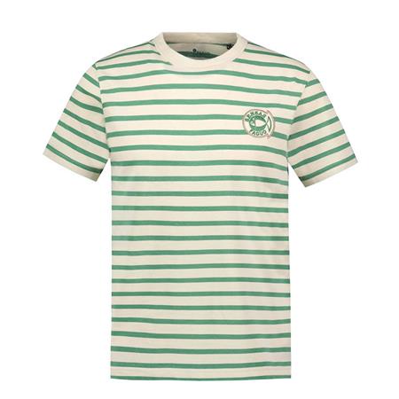 T-Shirt Korte Ærmer Herre Sensas Faguo Lugny - Ecru/Grøn