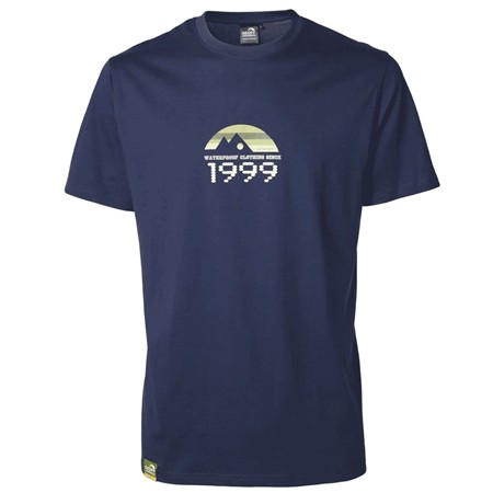 T-Shirt Kurzarm Herren Geoff Anderson Organic Retro 1999 - Marineblau