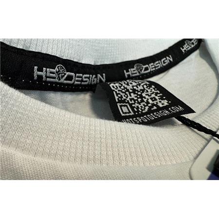 T-SHIRT KURZARM HERREN HOT SPOT DESIGN PREDATOR ZANDER - WEIß