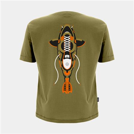 T-Shirt Kurzarm Herren Kumu True Leather - Khaki