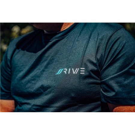 T-SHIRT KURZARM HERREN RIVE - SCHWARZ