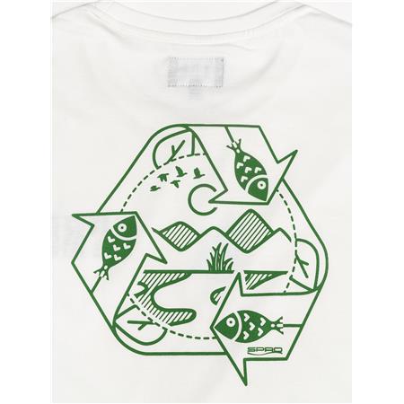 T-SHIRT KURZARM HERREN SPRO GREEN RECYCLE T-SHIRT - WEIß