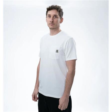 T-SHIRT KURZÄRMELIG FÜR HERREN NASH MAKE IT HAPPEN BADGE POCKET - ECRU