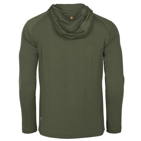 T-SHIRT MANCHE LONGUE HOMME PINEWOOD INSECTSAFE FUNCTION HOODIE - VERT