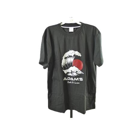 T-Shirt Manches Courtes Homme Adam's - Noir - Taille L