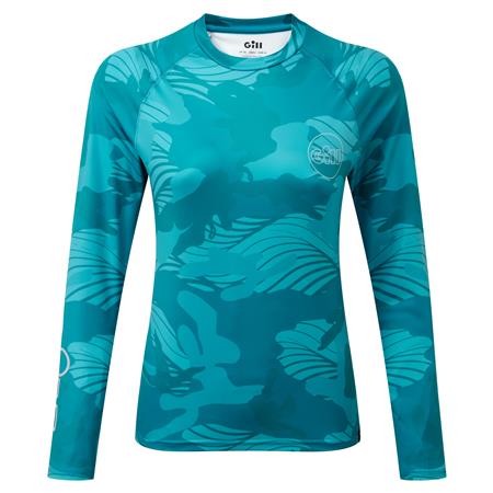 T-Shirt Mangas Compridas Mulher - Pool Camo Gill Xpel Tec L/S - Pool Camo