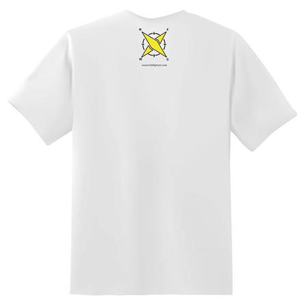 T-SHIRT MANGAS CURTAS HOMEM - BRANCO FISHXPLORER FISHER WITH ATTITUDE - BLANC