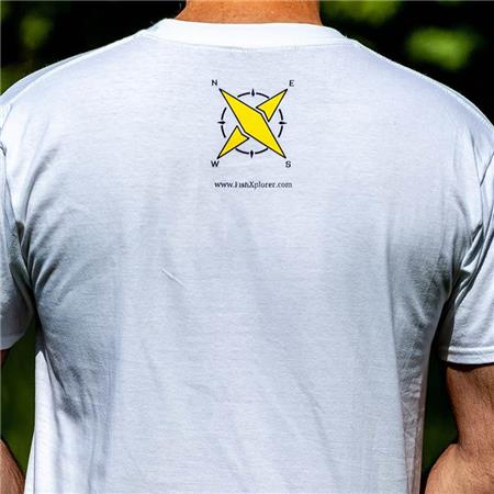 T-SHIRT MANGAS CURTAS HOMEM - BRANCO FISHXPLORER FISHER WITH ATTITUDE - BLANC