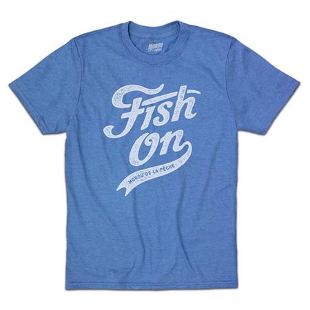 T-Shirt Mangas Curtas Junior - Azul Cyril Chauquet Fish On Vintage - Bleu