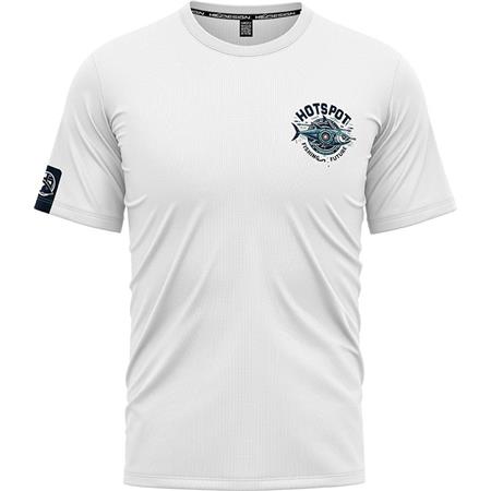 T-SHIRT MANICHE CORTE UOMO - BIANCO HOT SPOT DESIGN FUTURE TUNA - BLANC