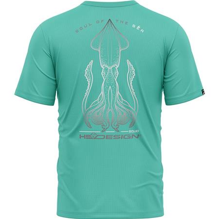 T-SHIRT MANICHE CORTE UOMO - BLU HOT SPOT DESIGN SQUID - BLEU