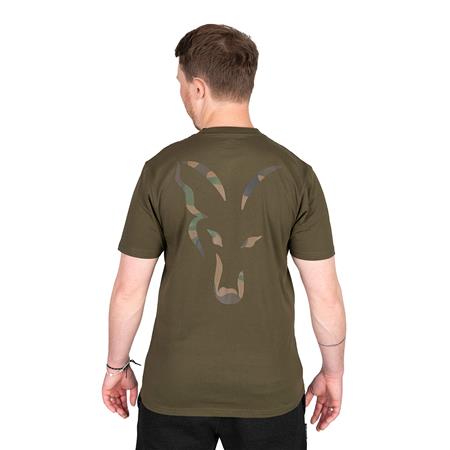 T-SHIRT MANICHE CORTE UOMO - CACHI FOX LARGE PRINT T - KAKI