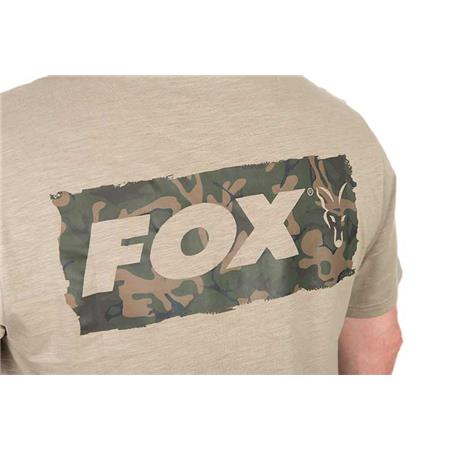 T-SHIRT MANICHE CORTE UOMO - CACHI FOX LW KHAKI LARGE PRINT T - KAKI