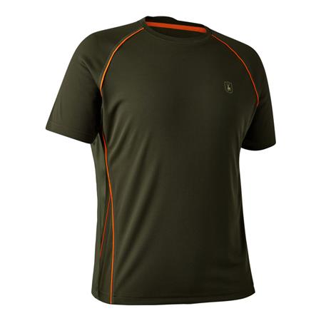 T-Shirt Maniche Corte Uomo Deerhunter Chamois - Forest Green