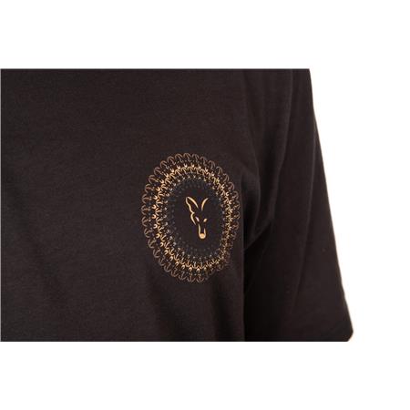 T-SHIRT MANICHE CORTE UOMO FOX CIRCLE T - MARRONE
