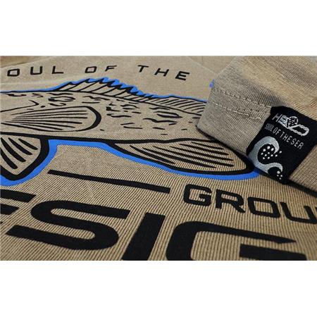 T-SHIRT MANICHE CORTE UOMO HOT SPOT DESIGN GROUPER - SABBIA