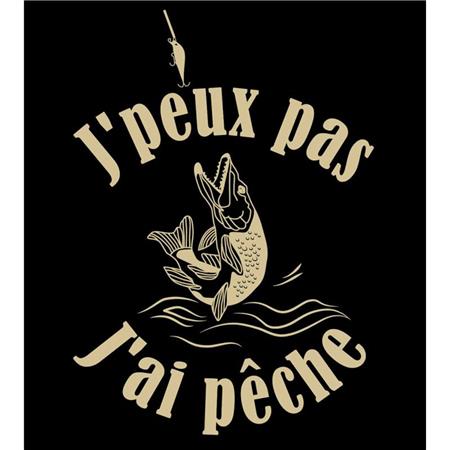 T-SHIRT MANICHE CORTE UOMO J'PEUX PAS J'AI PÊSCA - NERO BARTAVEL NATURE J'PEUX PAS J'AI PÊCHE - NOIR