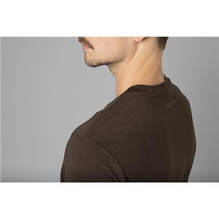 T-SHIRT MANICHE CORTE UOMO - MARONE HARKILA BASE ALL SEASON - MARRON