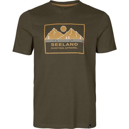 T-Shirt Maniche Corte Uomo - Marone Seeland Kestrel - Marron