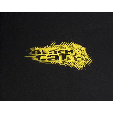 T-SHIRT MANICHE CORTE UOMO - NERO BLACK CAT SHIRT - NOIR