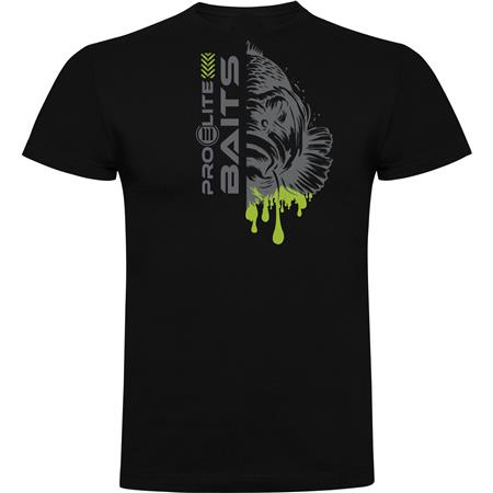 T-Shirt Maniche Corte Uomo Pro Elite Baits Monstercarp - Nero