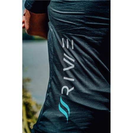 T-SHIRT MANICHE CORTE UOMO RIVE - NERO