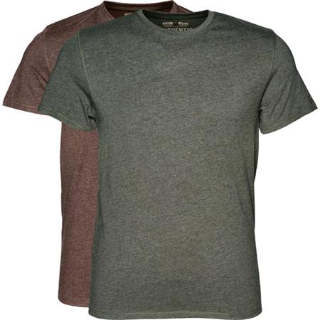 T-Shirt Maniche Corte Uomo Seeland Basic 2-Pack Quadrati Arancione - Pacchetto Di 2