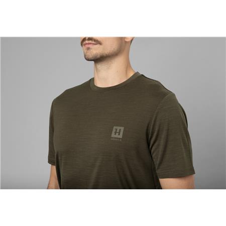 T-SHIRT MANICHE CORTE UOMO - VERDE HARKILA BASE ALL SEASON - VERT