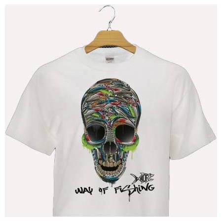 T-Shirt Maniche Corte Uomo W.O.F. Crâne Street Art White