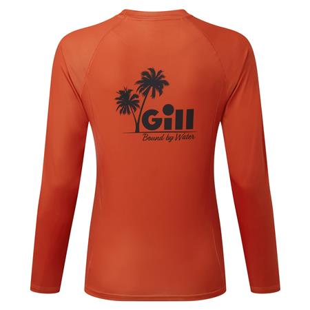 T-SHIRT MANICHE LUNGHE DONNA - ROSSO GILL XPEL TEC L/S - ROUGE