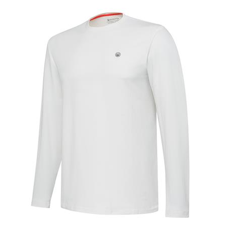 T-SHIRT MANICHE LUNGHE UOMO - BIANCO BERETTA TEAM LS - BLANC