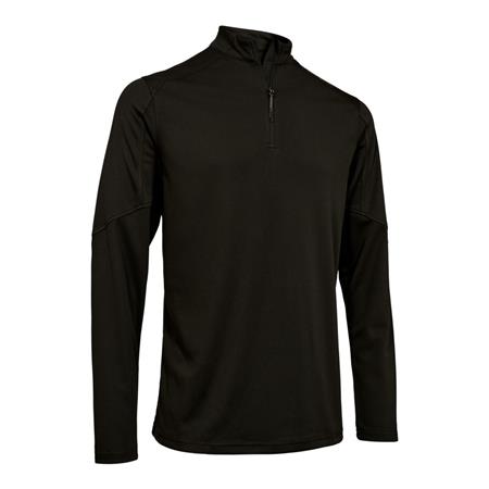 T-Shirt Maniche Lunghe Uomo Deerhunter Climate Demi-Zippé Avec 37.5 Technology - Forest Green
