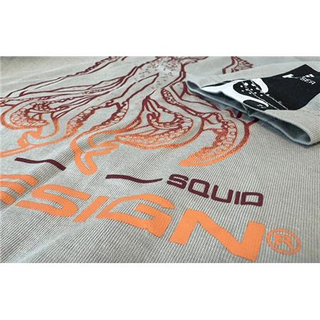 T-SHIRT MANICHE LUNGHE UOMO - GRIGIO CHIARO HOT SPOT DESIGN SQUID LONG SLEEVES - GRIS CLAIR