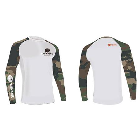 T-SHIRT MANICHE LUNGHE UOMO OUTWATER CAMP ONE OLD SKOOL CAMO