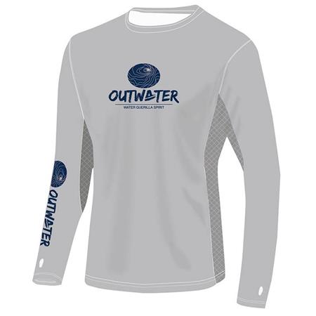 T-Shirt Maniche Lunghe Uomo Outwater Spreks Gray
