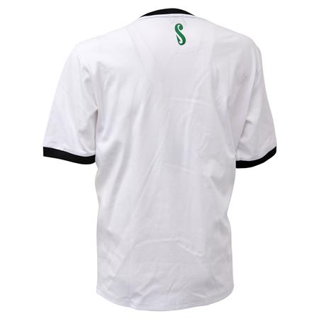 T-SHIRT MED KORTA ÄRMAR HERR SENSAS STRIPES - VIT