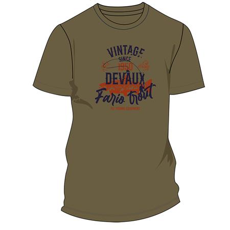 T-Shirt Med Korte Ærmer Til Herre Devaux Academy - Khaki