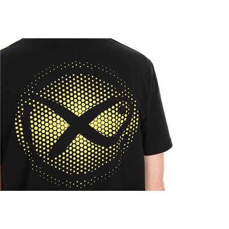 T-SHIRT MED KORTE ÆRMER TIL HERRE FOX MATRIX LARGE FADE T-SHIRT BLACK/LIME - SORT