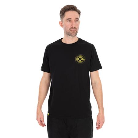 T-Shirt Med Korte Ærmer Til Herre Fox Matrix Large Fade T-Shirt Black/Lime - Sort