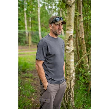 T-SHIRT MED KORTE ÆRMER TIL MÆND AVID CARP BEARING T-SHIRT - GRÅ
