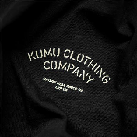 T-SHIRT MED KORTE ÆRMER TIL MÆND KUMU CARP GODS - SORT
