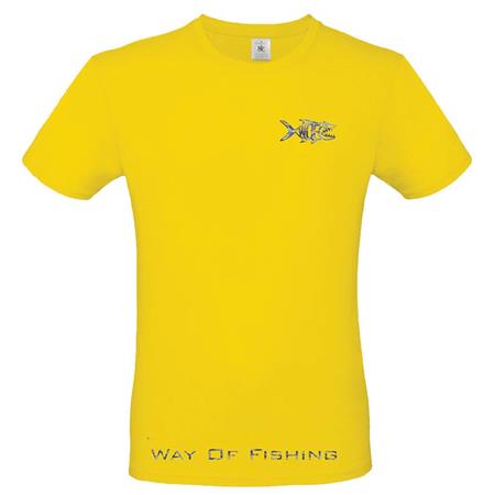 T-Shirt Med Korte Ærmer Til Mænd W.O.F. Bonobo - Gul