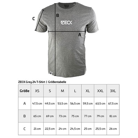 T-SHIRT MED KORTE ÆRMER TIL MÆND ZECK BIG BOY - GRÅ