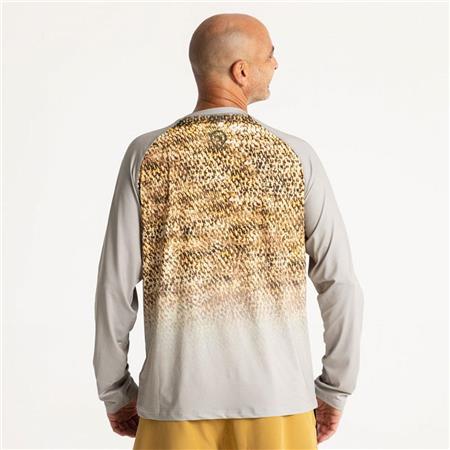 T-SHIRT MED LANGE ÆRMER TIL HERRE ADVENTER & FISHING ZEDER ANTI UV - SANDART