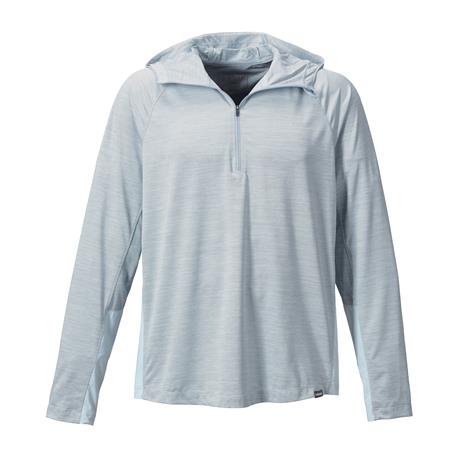 T-Shirt Męski Z Długim Rękawem Orvis Z Kapturem Pro Sun - Jasnoniebieski