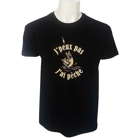 T-Shirt Męski Z Krótkim Rękawem Bartavel J'peux Pas J'ai Peche - Czarny