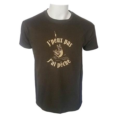 T-Shirt Męski Z Krótkim Rękawem Bartavel J'peux Pas J'ai Peche - Khaki