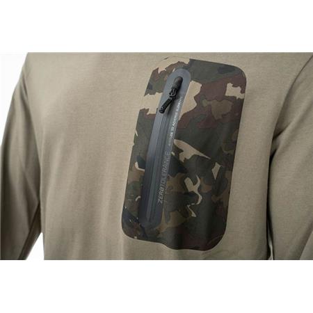 T-SHIRT MĘSKI Z KRÓTKIM RĘKAWEM NASH ZT HD LONG SLEEVE - KHAKI